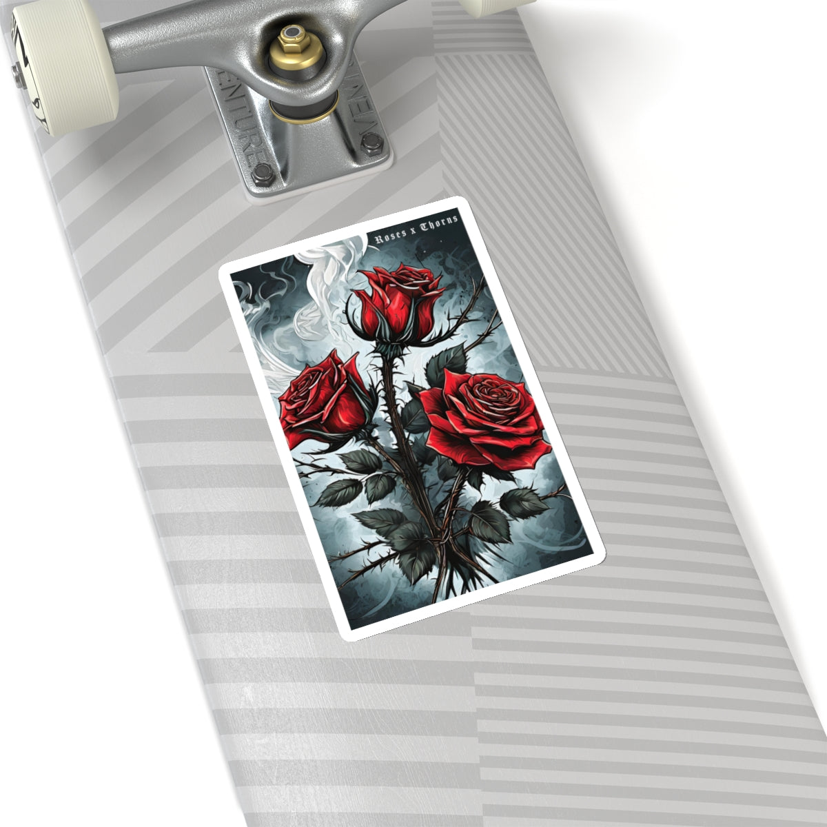 Red Roses and Smoke Stickers