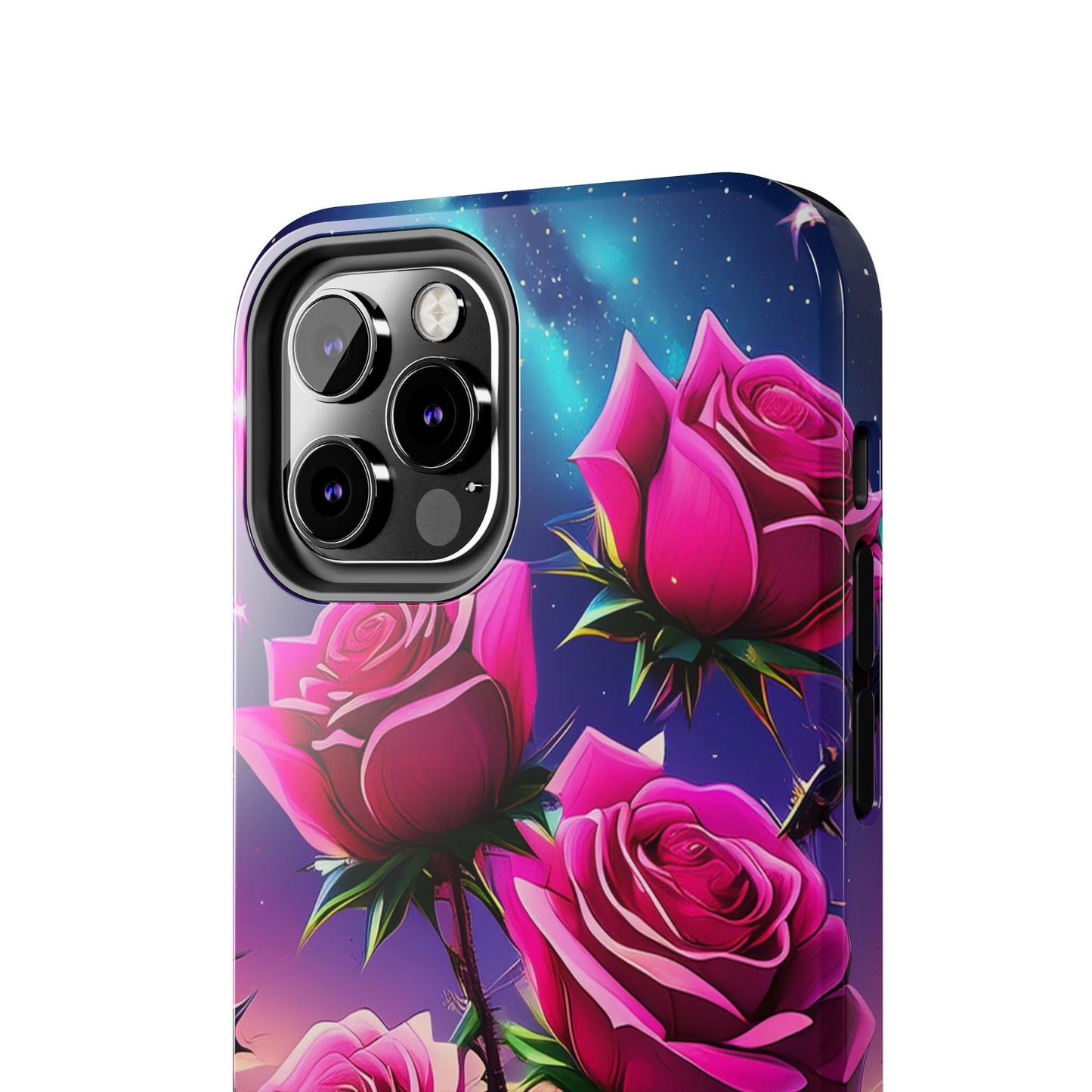 Pink Desert Roses x Thorns Phone Cases