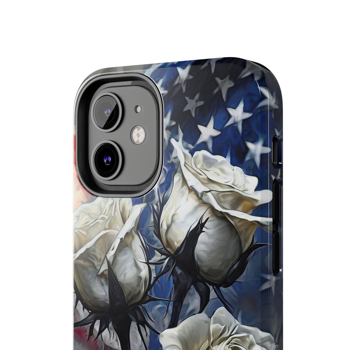 American White Roses x Thorns Phone Cases