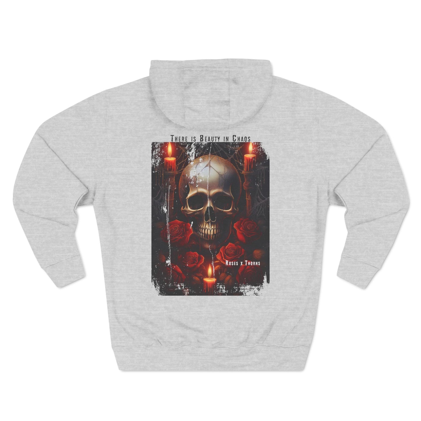 Red Skull Roses x Thorns Fleece Hoodie