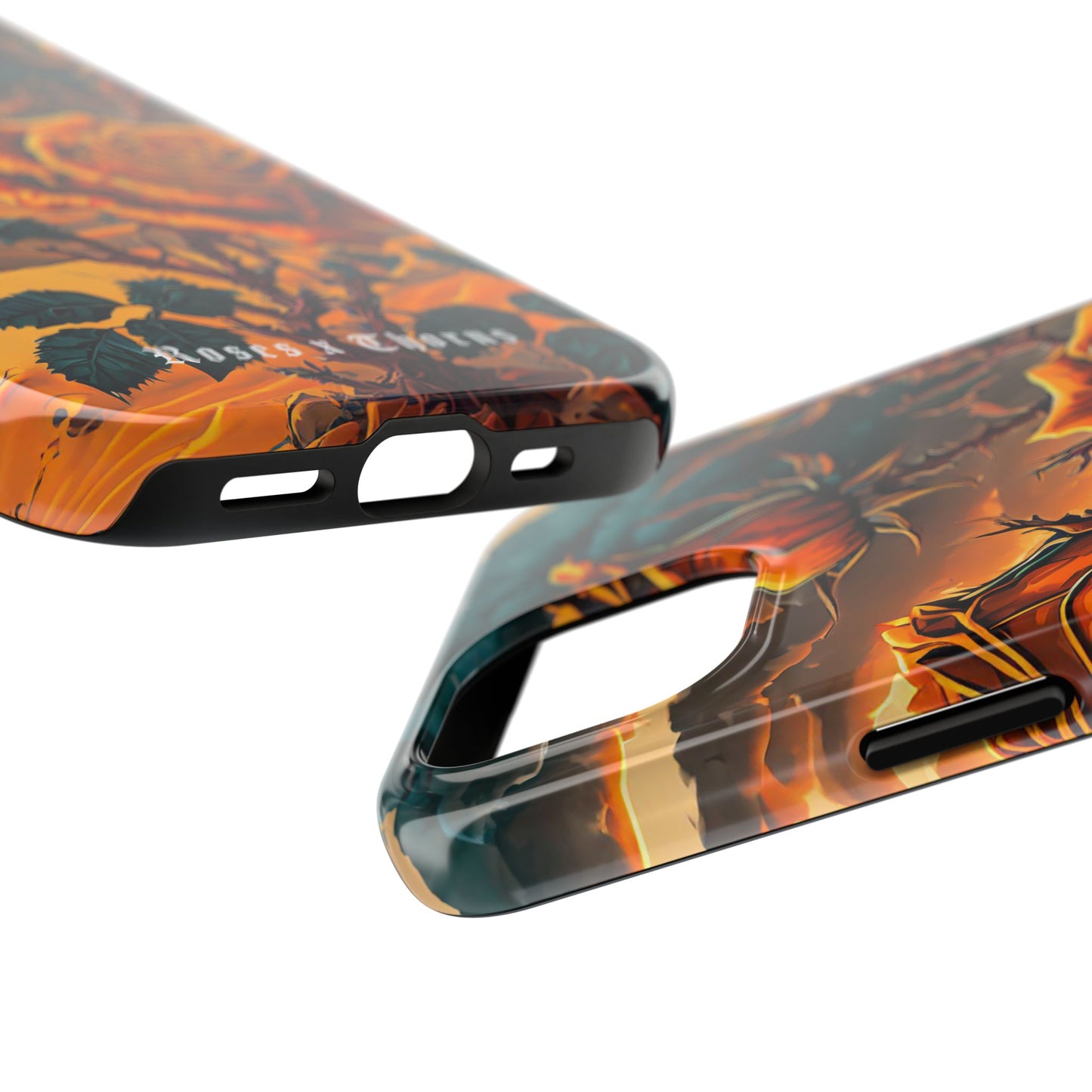 Orange Desert Roses x Thorns Phone Cases