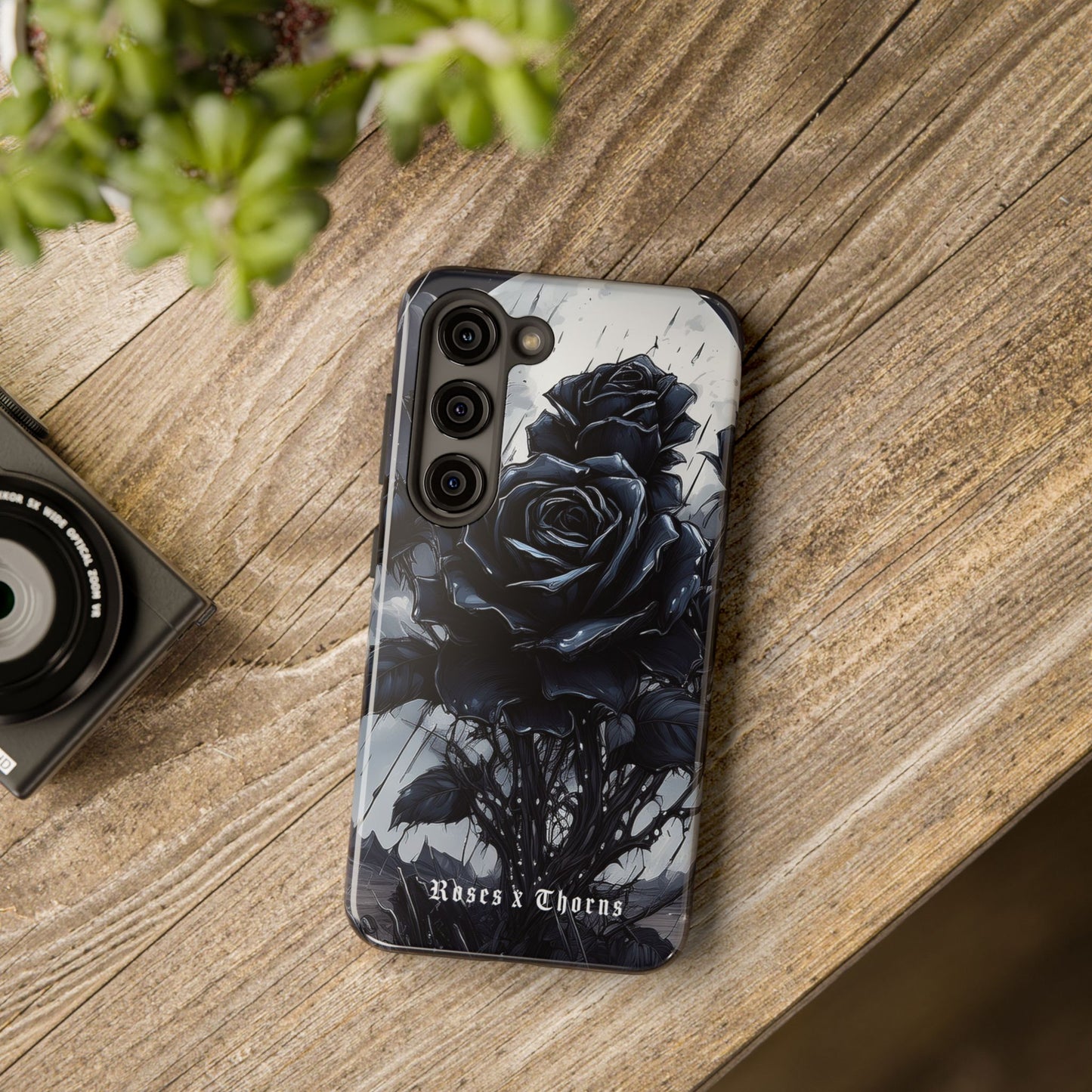 Black Desert Roses x Thorns Phone Cases