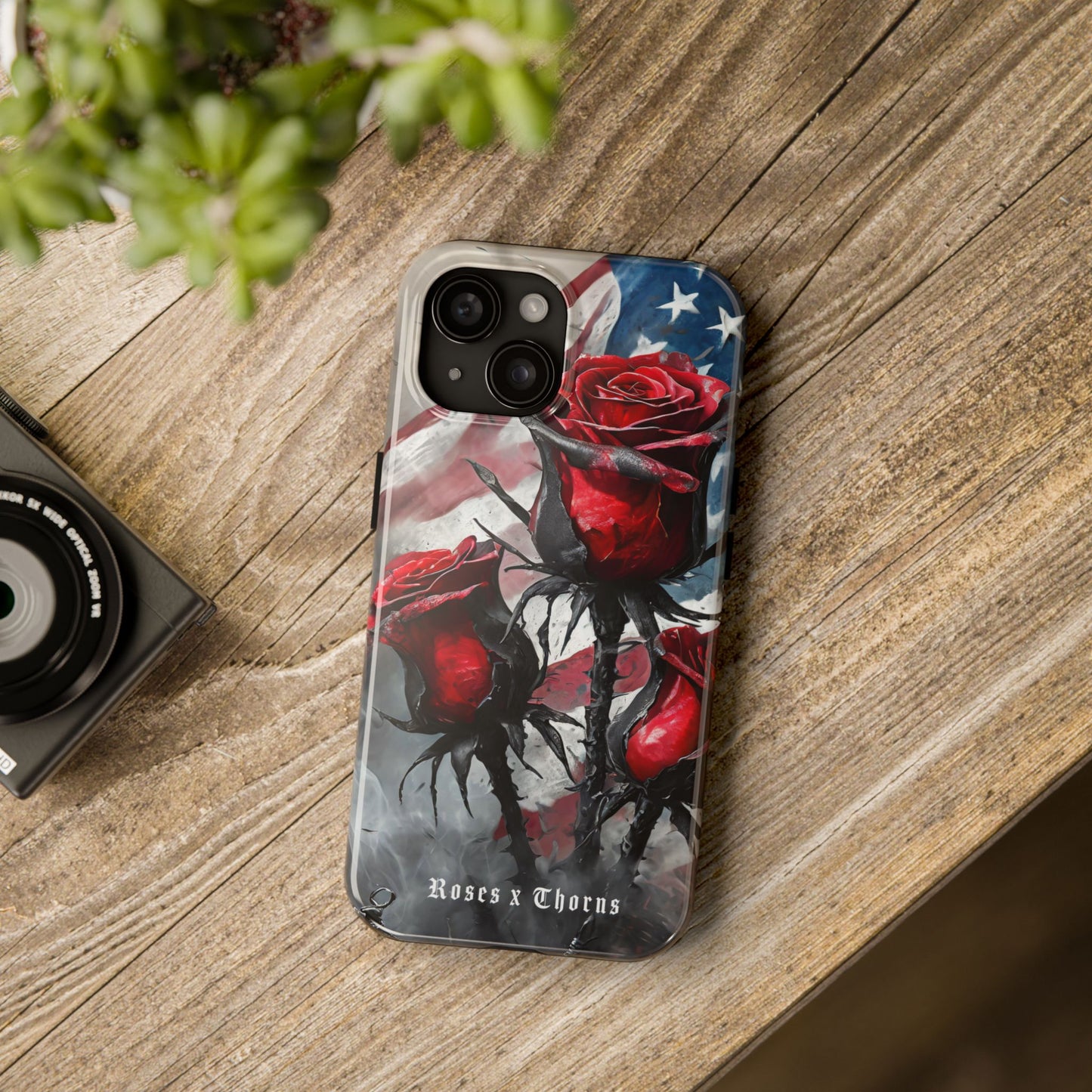 American Red Roses x Thorns Phone Cases