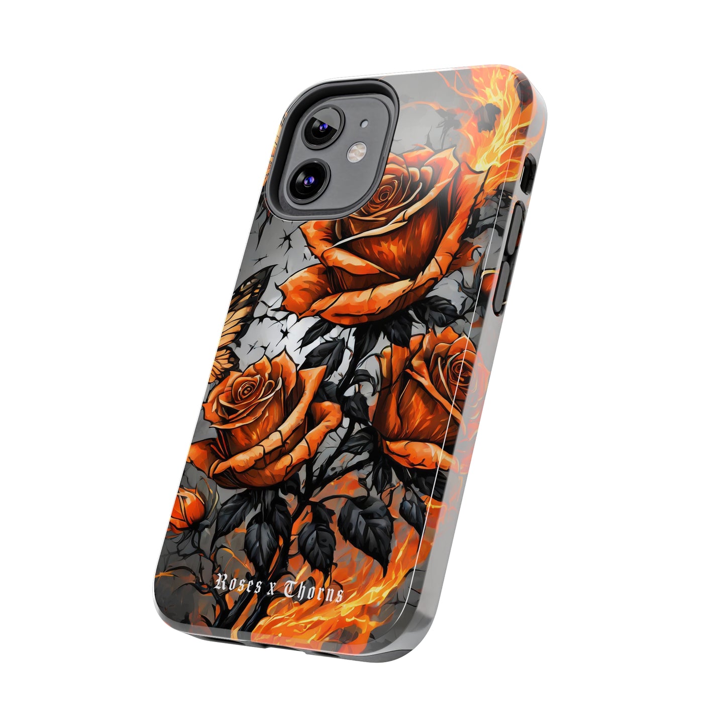 Orange Roses x Thorns Tough Phone Cases