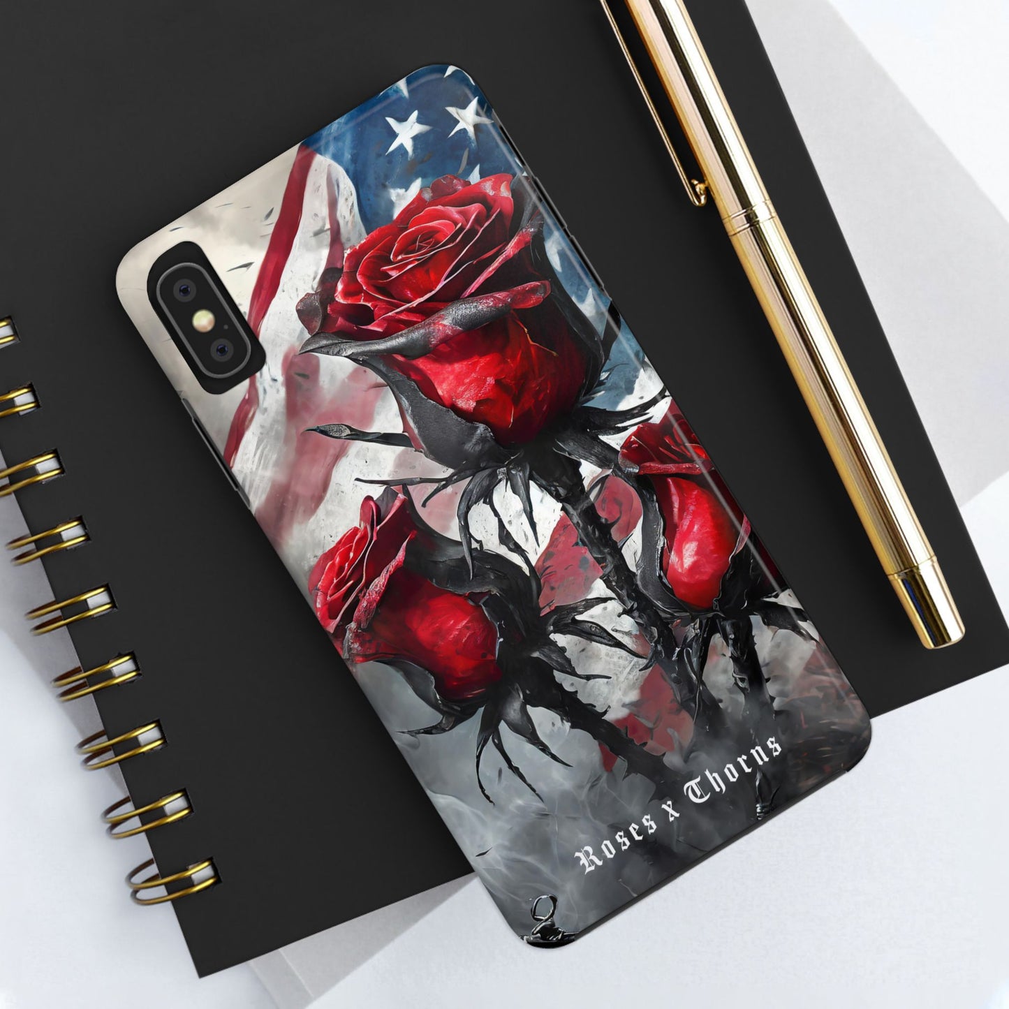 American Red Roses x Thorns Phone Cases