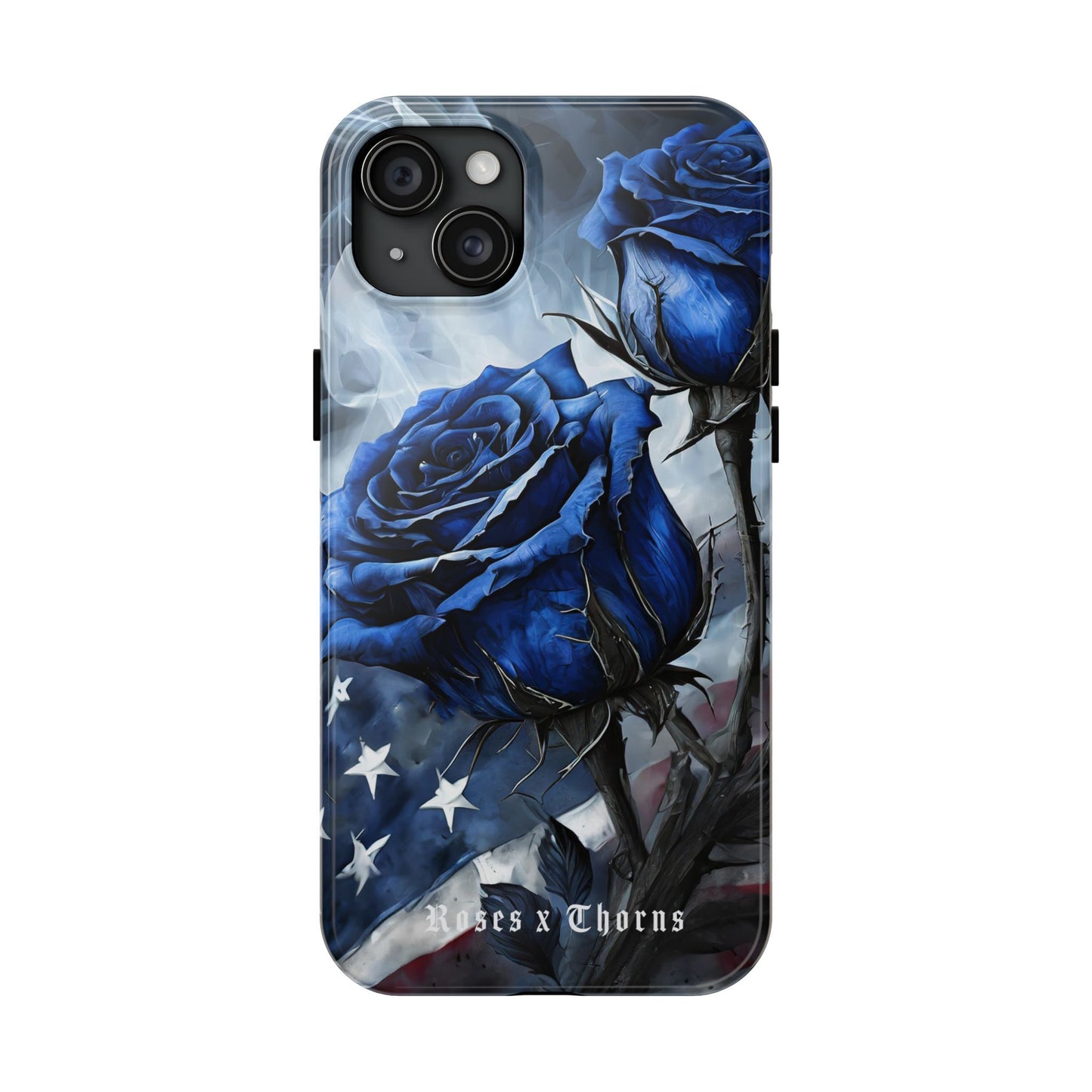 American Blue Roses x Thorns Phone Cases