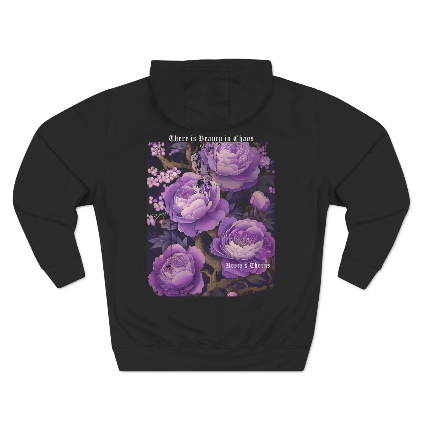 Purple Roses x Thorns Fleece Hoodie