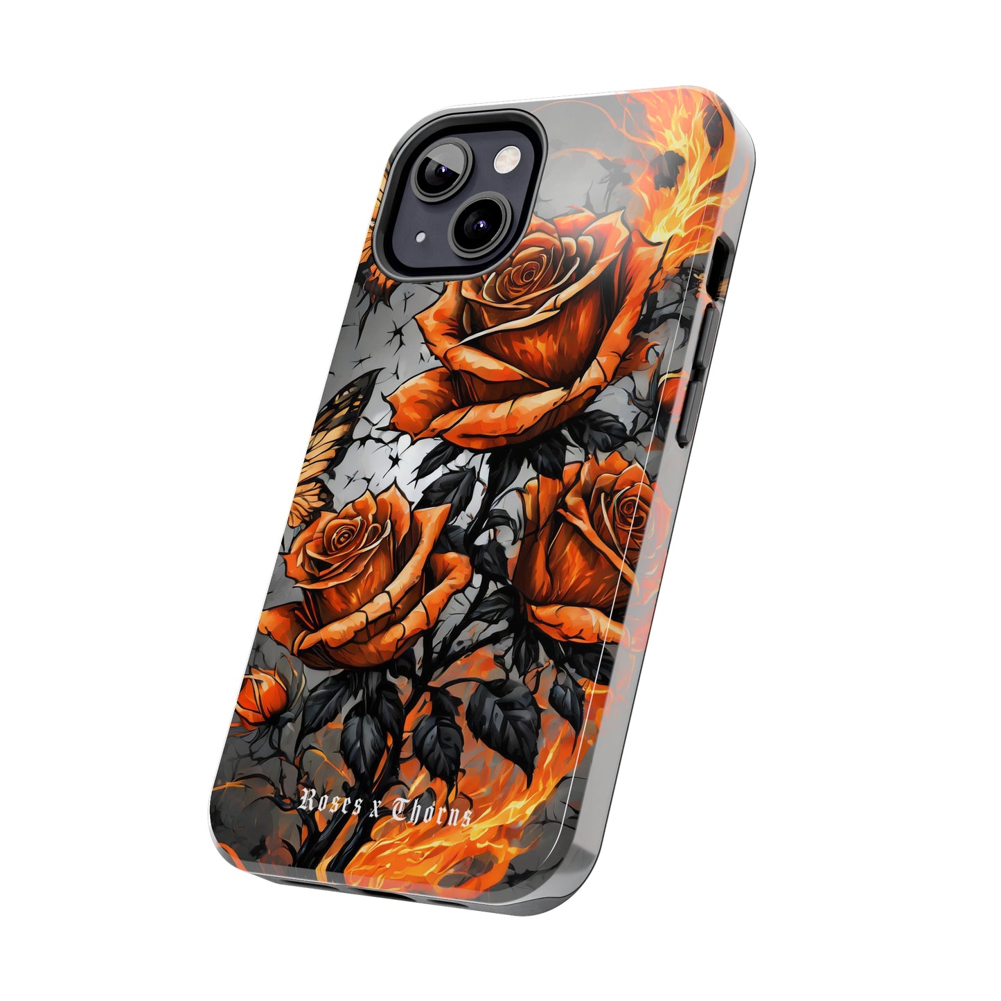 Orange Roses x Thorns Tough Phone Cases