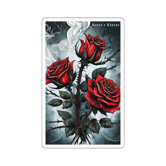 Red Roses and Smoke Stickers