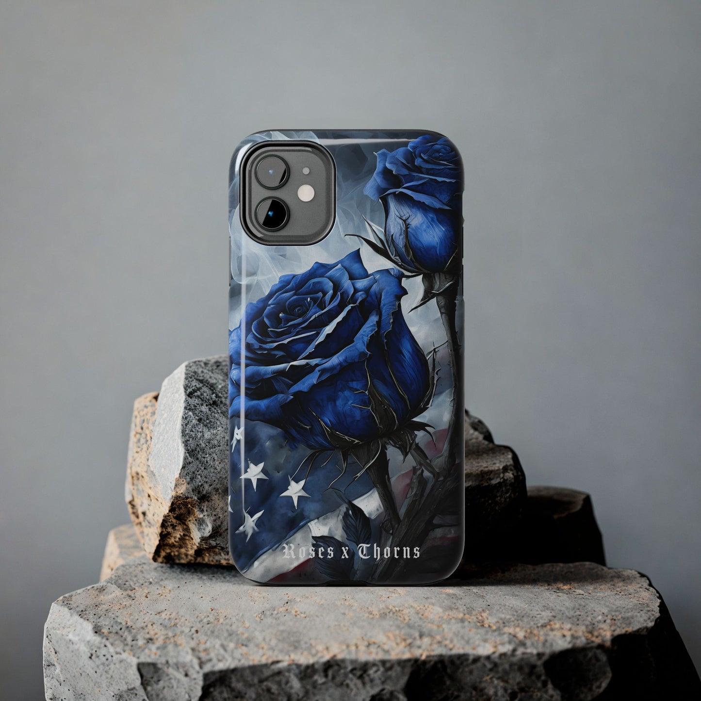 American Blue Roses x Thorns Phone Cases