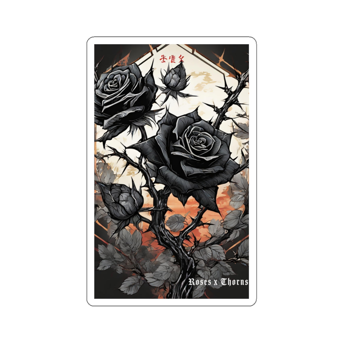 Black Roses x Thorns Stickers
