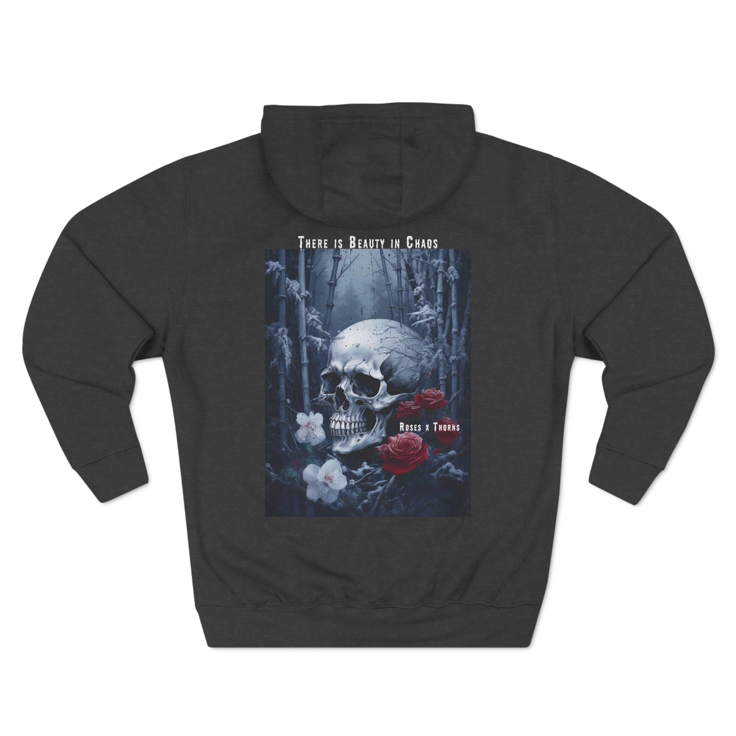 Snow Skull x Roses x Thorns Fleece Hoodie