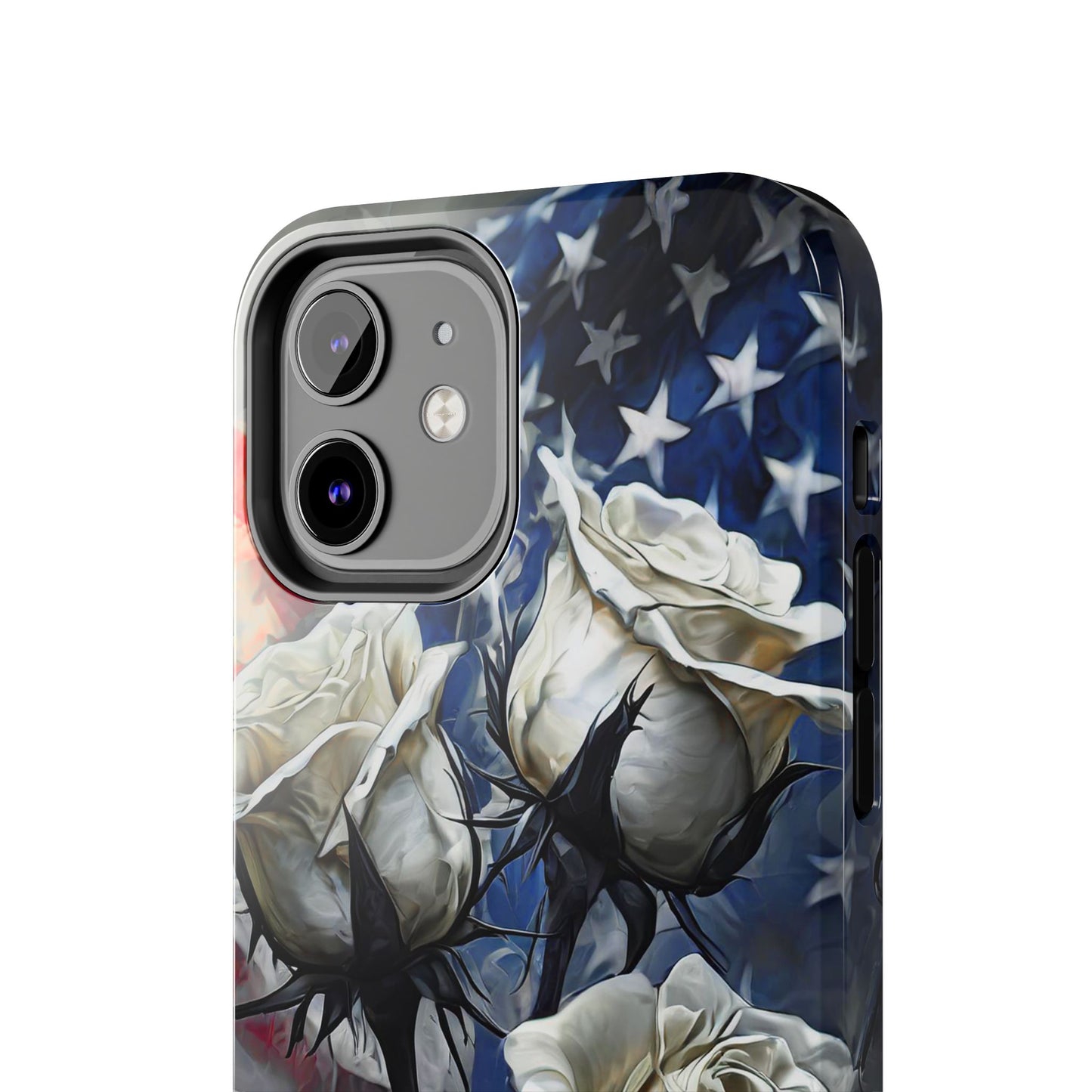 American White Roses x Thorns Phone Cases