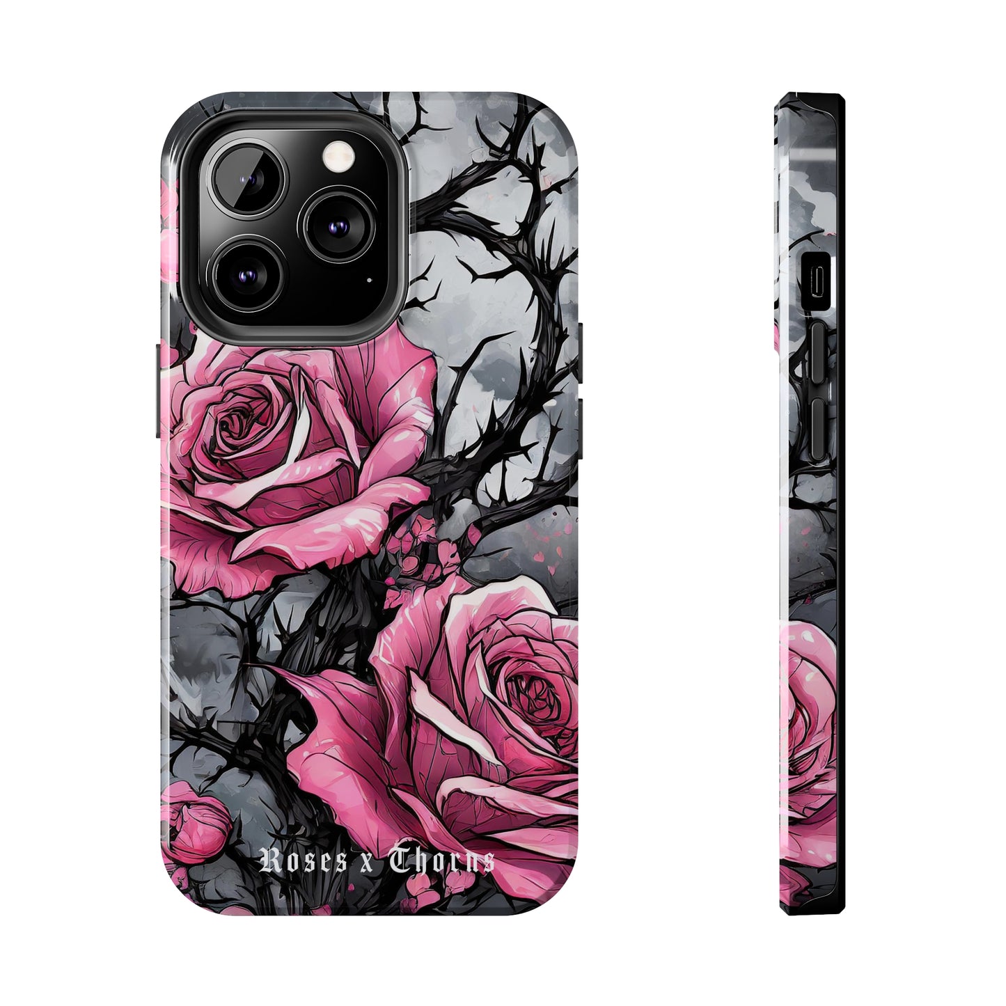 Pink Roses x Thorns Tough Phone Cases