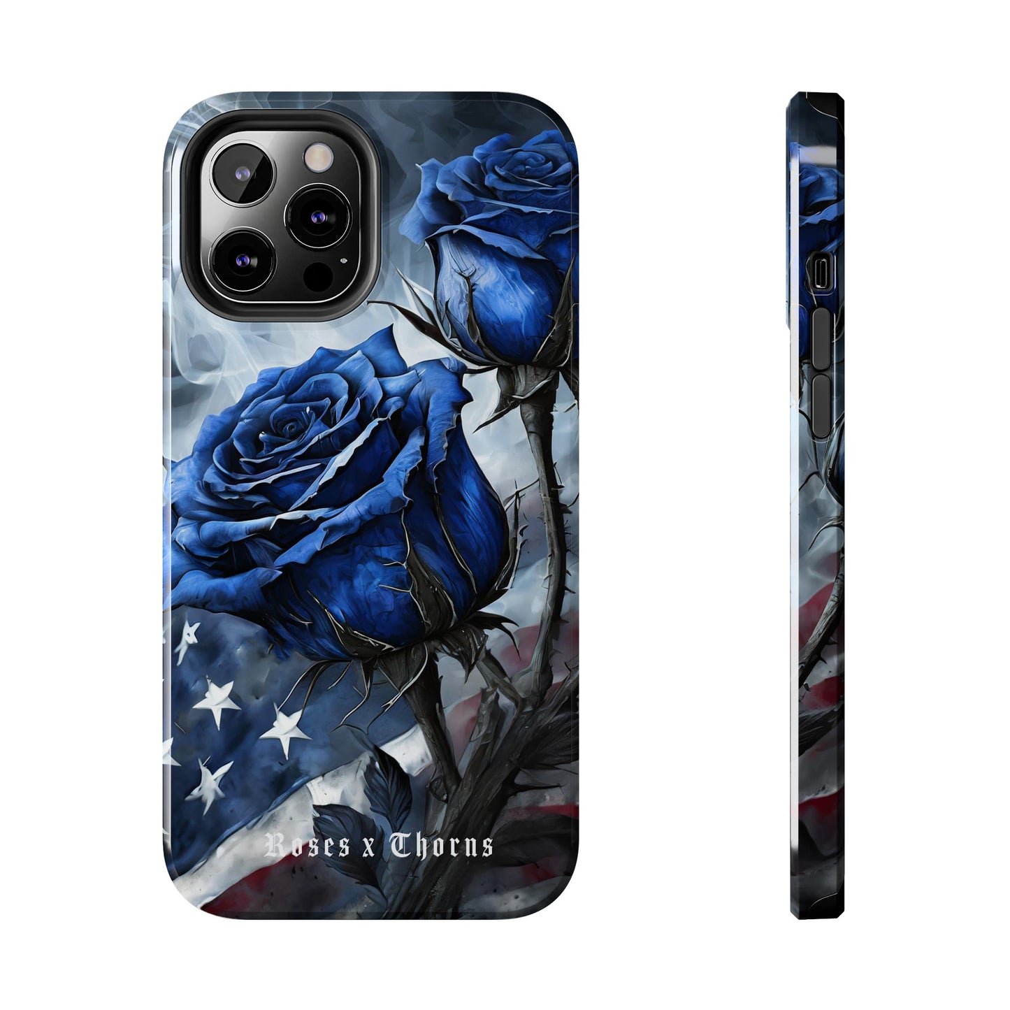 American Blue Roses x Thorns Phone Cases