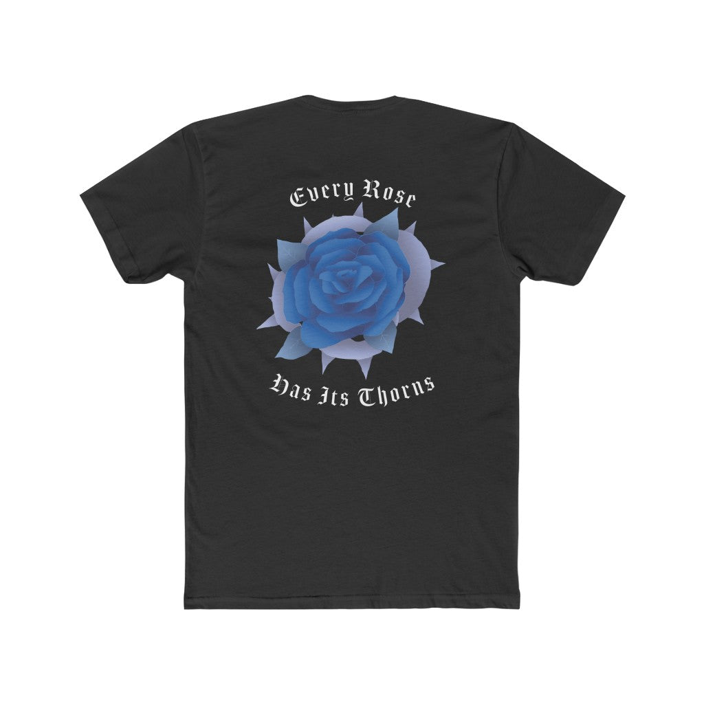 Ice Blue Rose Men's Cotton Crew Tee