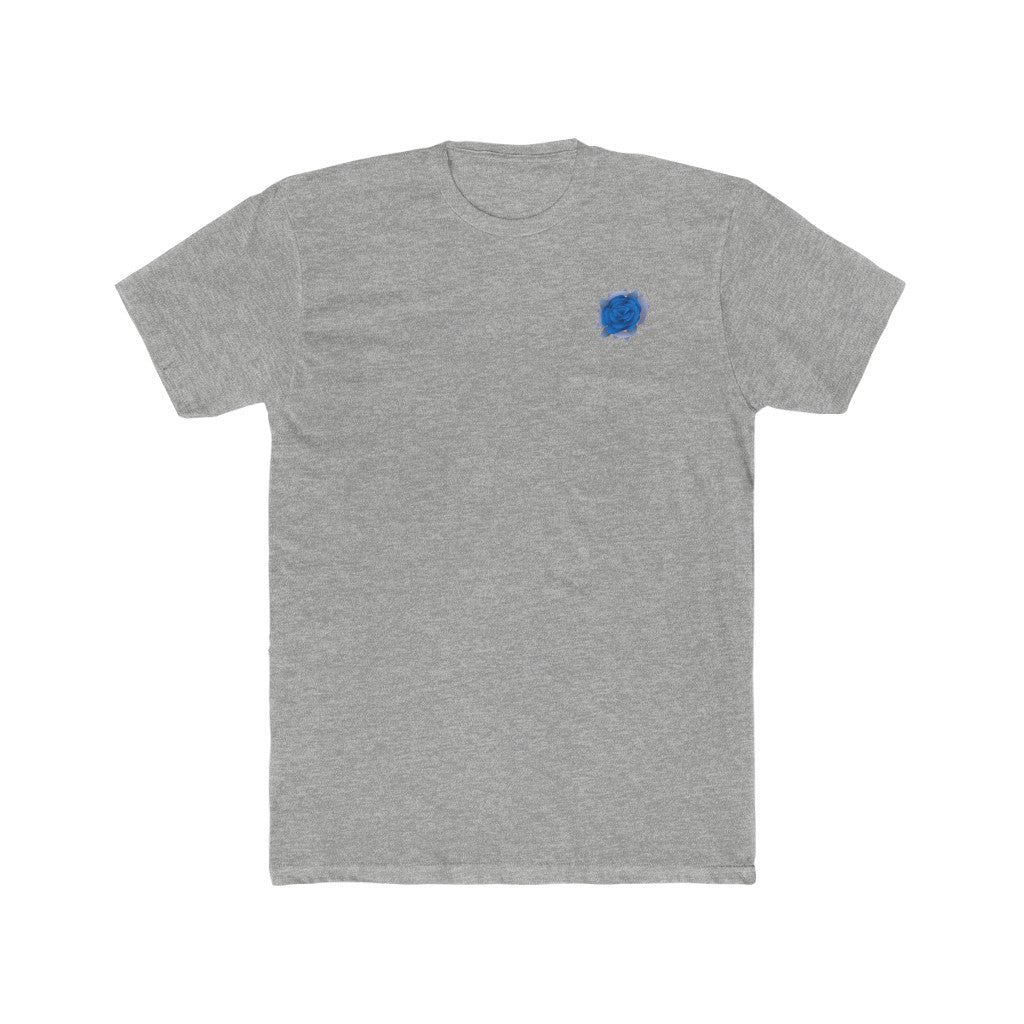 Ice Blue Rose Men's Cotton Crew Tee