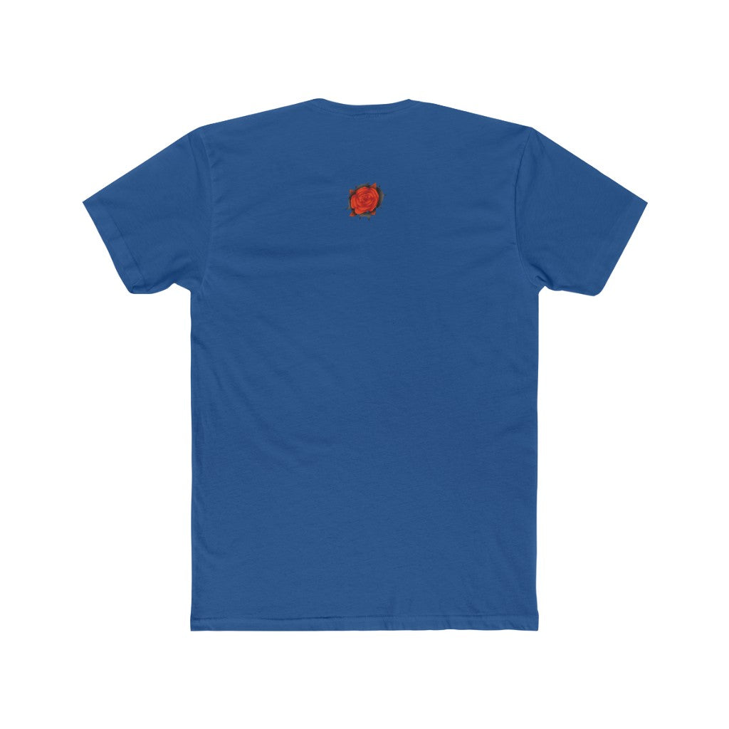 Double Red Rose Men's Cotton Crew Tee