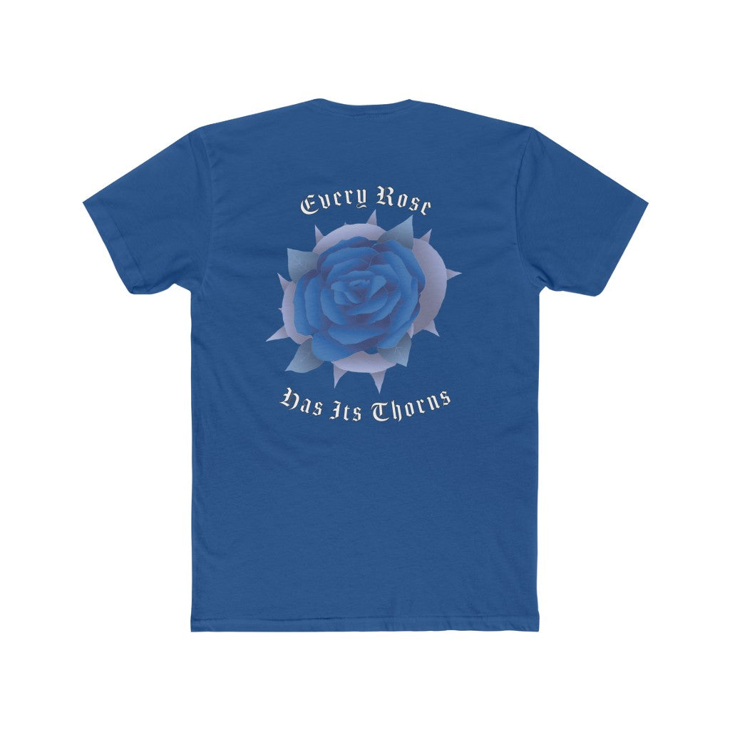 Ice Blue Rose Men's Cotton Crew Tee