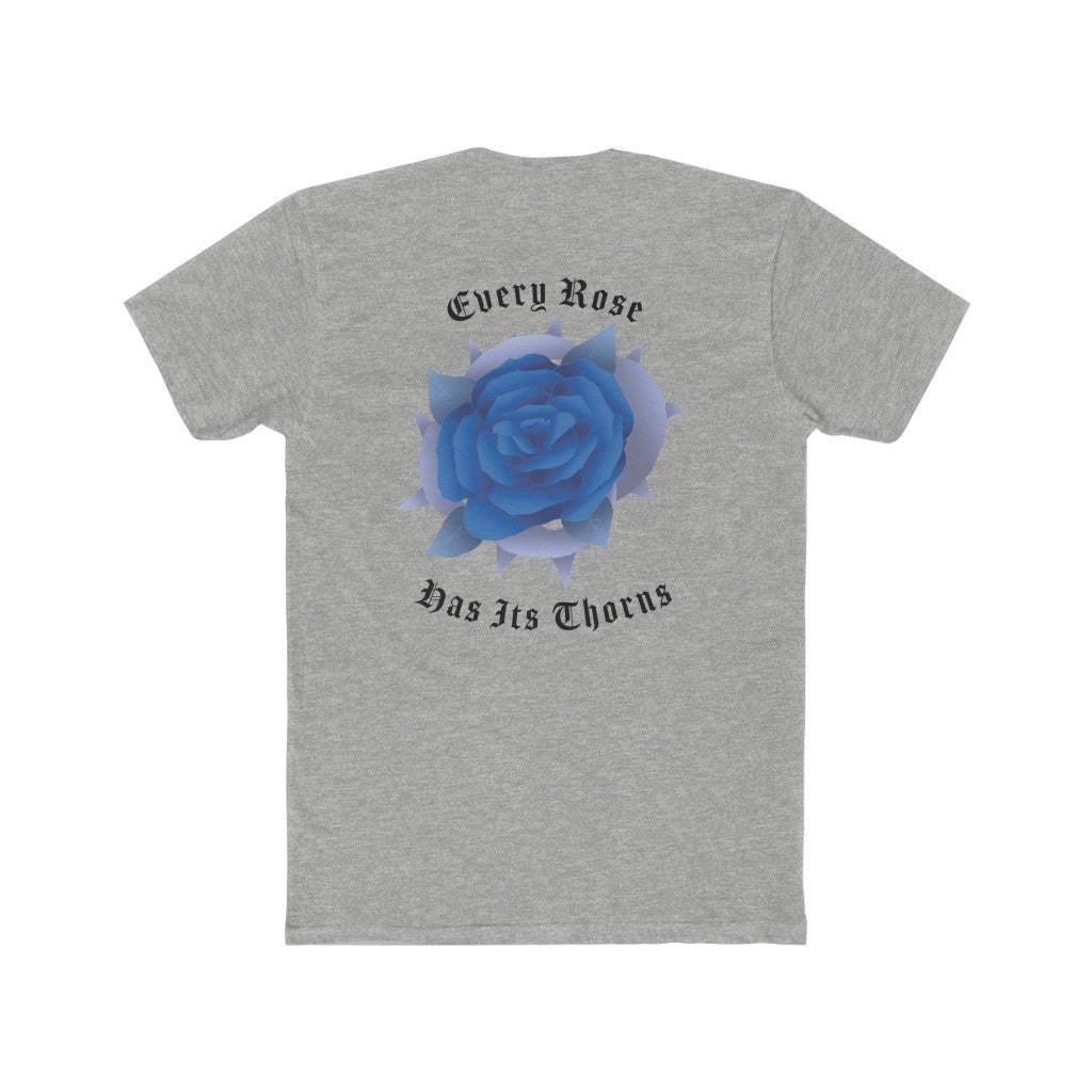 Ice Blue Rose Men's Cotton Crew Tee