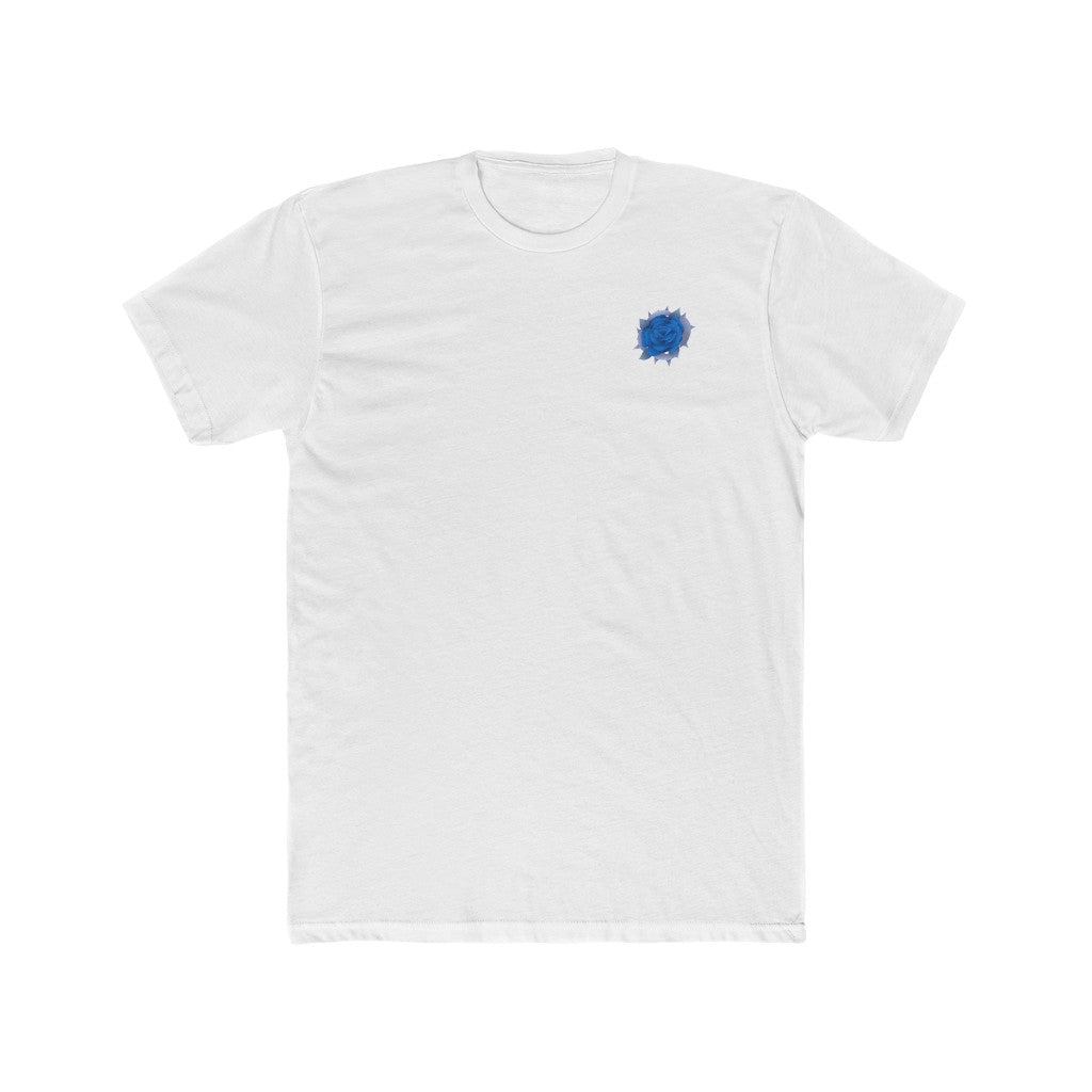 Ice Blue Rose Men's Cotton Crew Tee